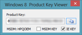 How to display the Windows 8 product key -
